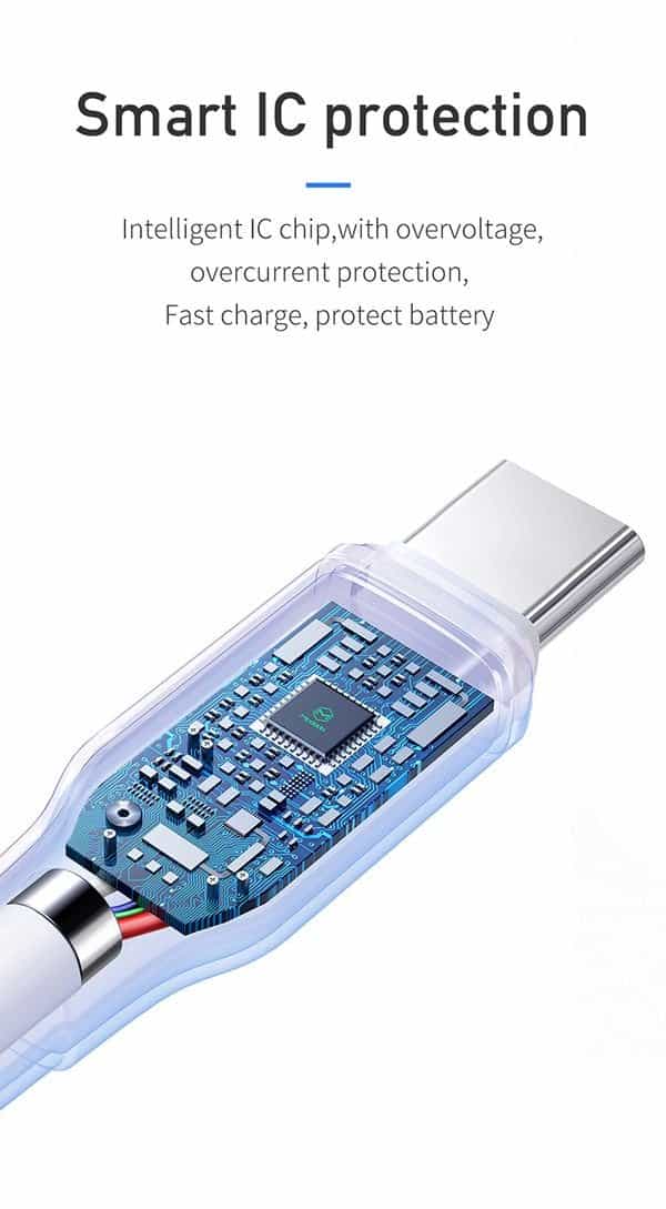 Fast Charging USB A to USB C Cable Description Image 2