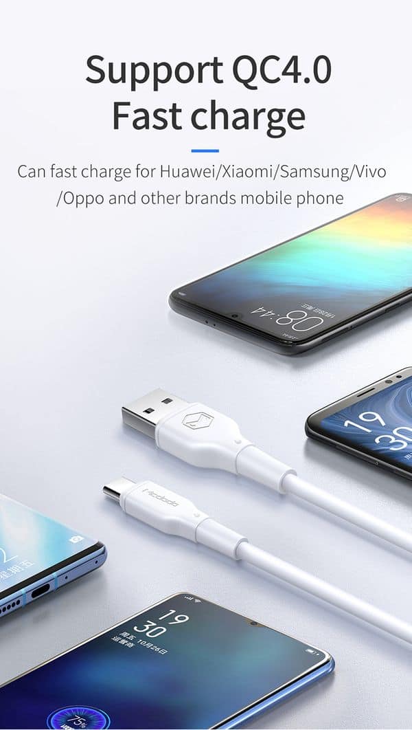Fast Charging USB A to USB C Cable Description Image 3