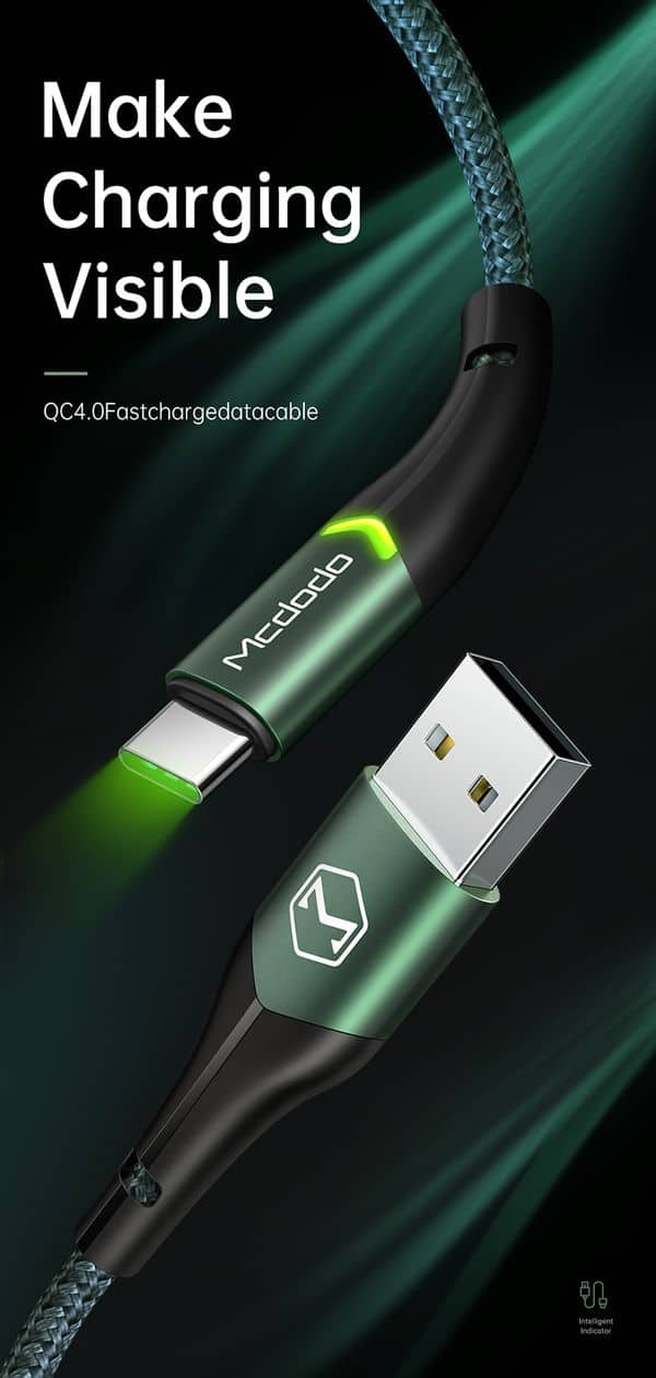 Fast Charging USB A to USB Type C Cable Description Image 1