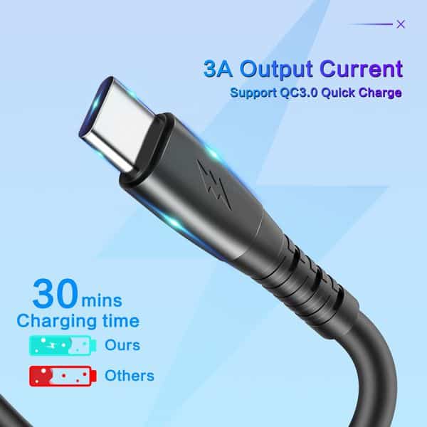Fast Charging USB to Type C Description Image 1